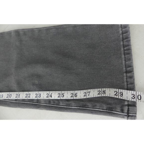 Banana Republic Womens Button Fly Jeans 30 Long Slim Straight Gray High Rise - Picture 9 of 10